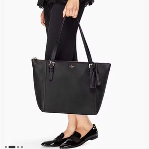 Kate Spade Orchard Street Maya black pebbled leather shoulder bag purse satchel